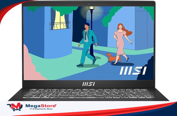 MSI MODERN 14 9S7-14J112-1058 INTEL CORE I3-1215U RAM 8GB DDR4 SSD 256GB 14"FHD IPS 60HZ WIN 11+OHS "BLACK"