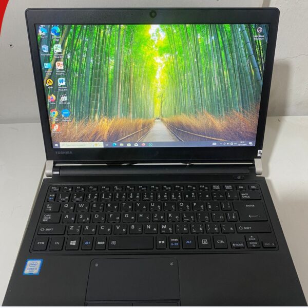 SEKEN TOSHIBA DYNABOOK R73/D INTEL CORE I5-6200U CPU @2.30 GHz (4 CPUs) 2.4 GHz RAM 8 GB DDR3 SSD 256 GB LAYAR 14” HD WIN 10 BLACK” GARANSI 3 BULAN