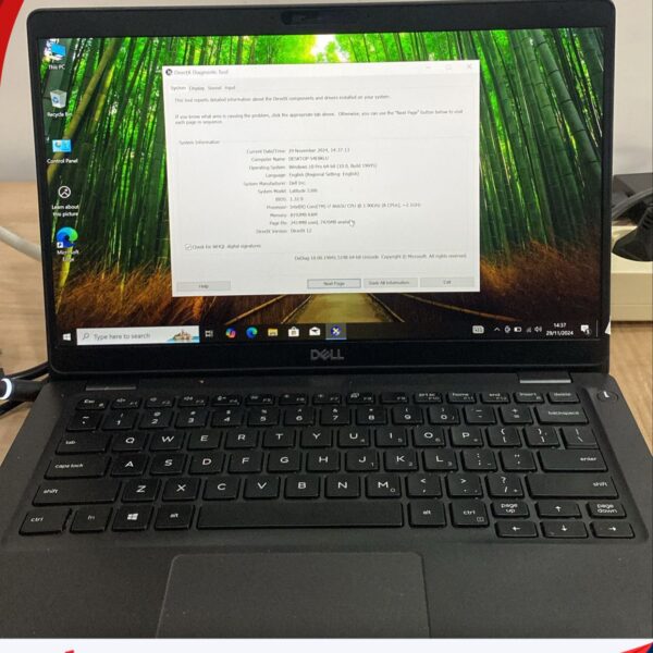 DELL LATITUDE 5300 INTEL CORE I7-8665U CPU @ 1.90 GHz (8 CPUs) 2.1 GHz RAM 8GB DDR4 SSD 256GB LAYAR 14” BLACK” GARANSI 3 BULAN