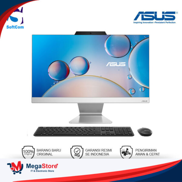 AIO ASUS A3202WBAK-WA382W INTEL CORE I3-1215U RAM 8GB DDR4 SSD 256GB 21.45 FHD WIN 11.RESMI "WHITE"