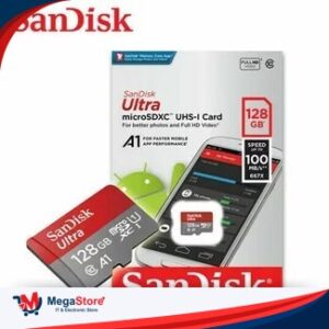 MEMORY CARD SANDISK MICROSDXC  128GB UHS-1 100MB/S