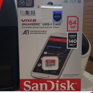 MEMORY CARD SANDISK MICROSDXC 64GB USH-1 140MB/S