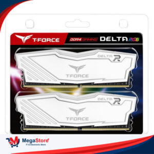 RAM PC 16GB DDR4 LONGDIM TEAM TFORCE DELTA PC3600 (8GBX2) RGB WHITE